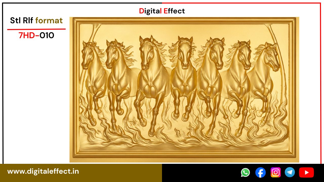 Horse Design STL/RLF files for CNC carving