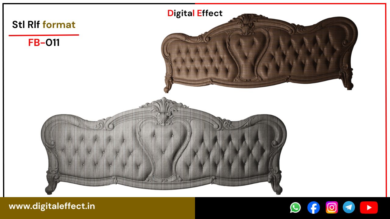 Classic Ornate Bed Panel – Digital Effect