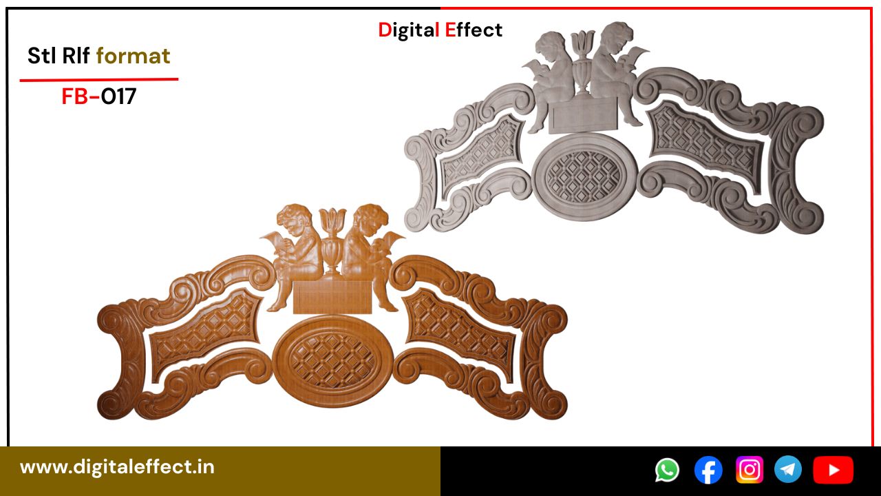 Ornate Luxury Floral Bed Panel – Digital Effect