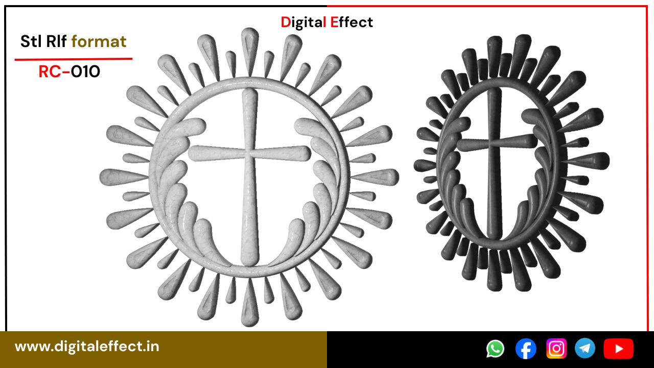 Divine Crucifix with Ornate Detailing - Digital Effect