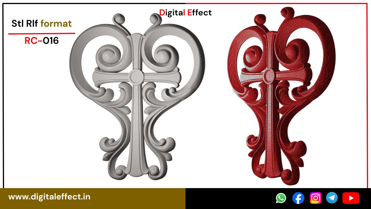 Classic Jesus Cross Relief for CNC Carving - Digital Effect