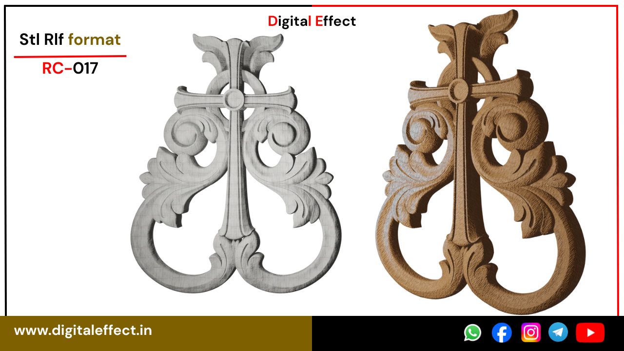 Ornate Jesus Crucifix Relief for CNC Art - Digital Effect