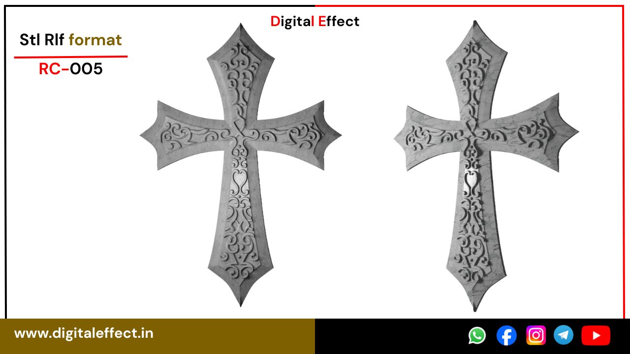 Sacred Catholic Crucifix STL for CNC - Digital Effect