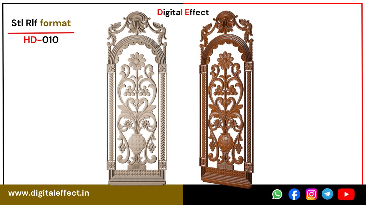 Modern CNC Door Panel Design – Digital Effect