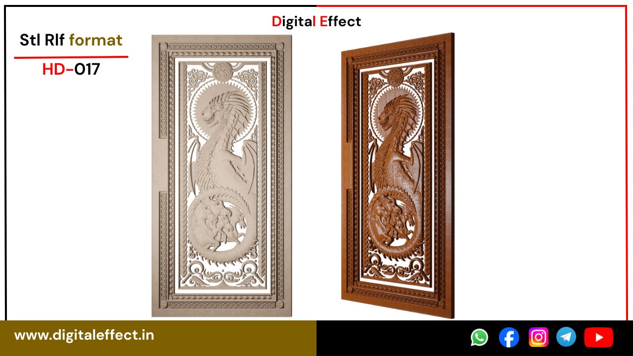 Timeless CNC Door Carving Design – Digital Effect