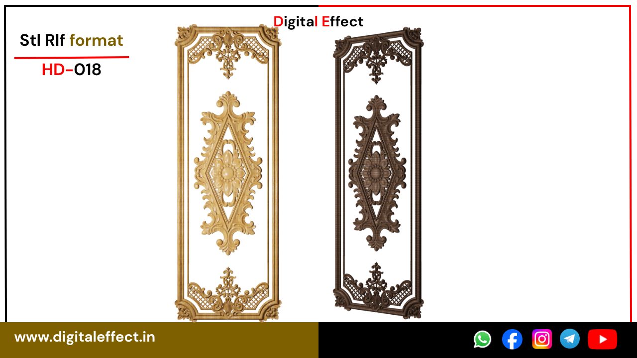 Ornate CNC Door Panel Design – Digital Effect