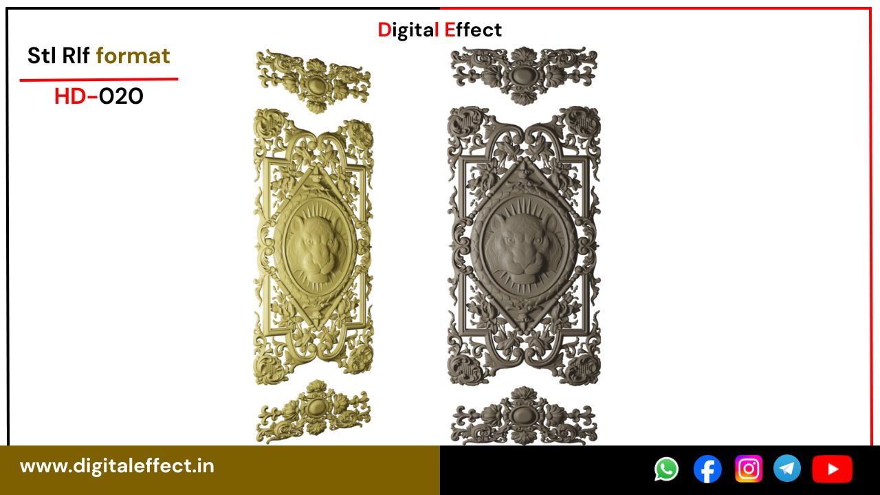 Modern CNC Door Panel Design – Digital Effect