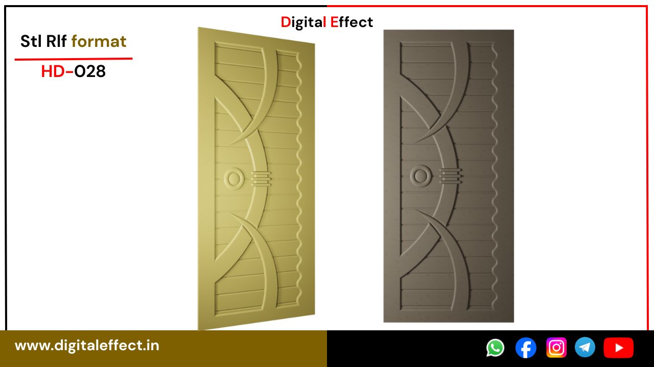 Ornate CNC Door Panel Design – Digital Effect