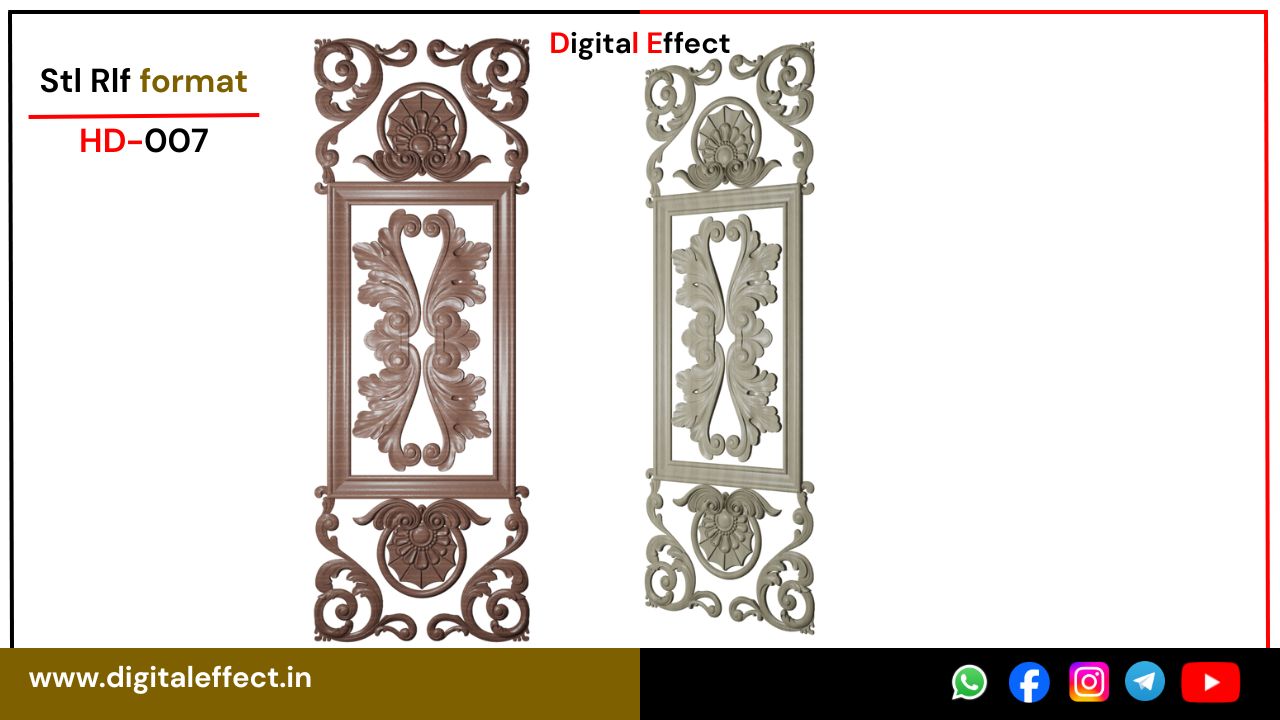 Timeless CNC Door Carving Design – Digital Effect
