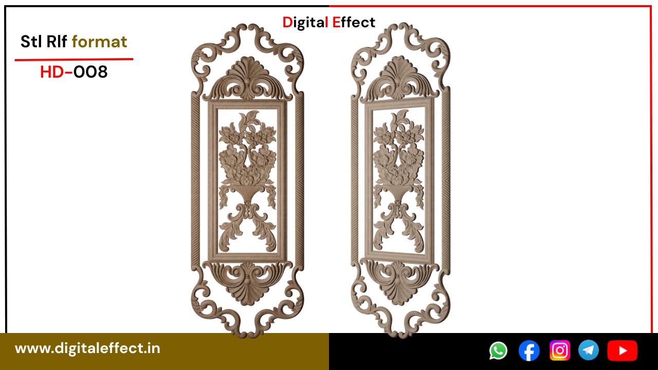 Ornate CNC Door Panel Design – Digital Effect
