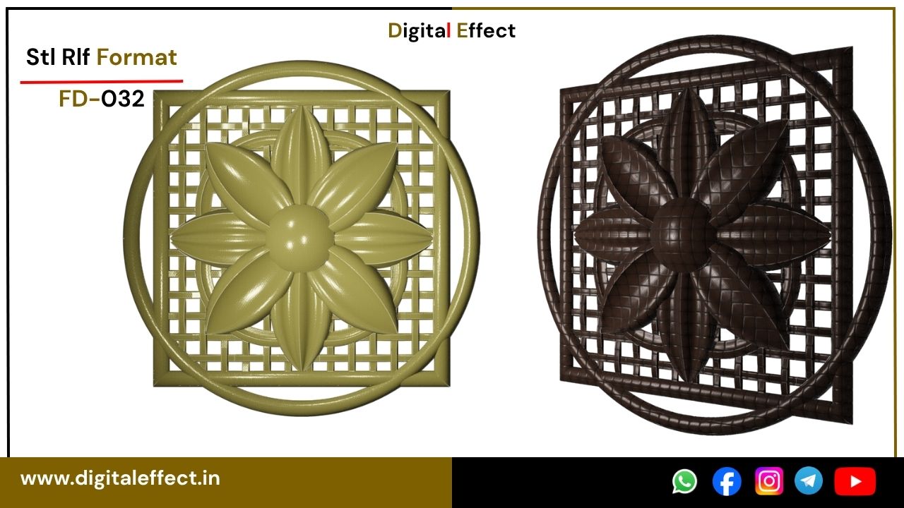 Delicate 3D floral CNC design – Digital Effect