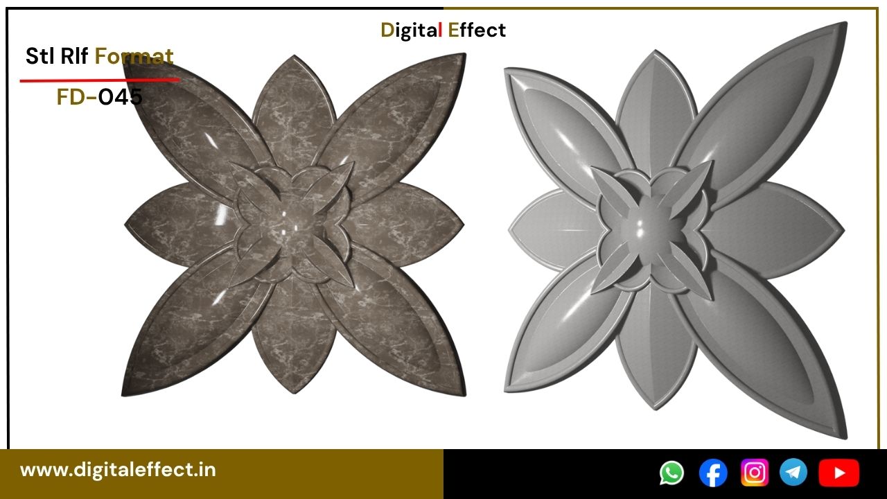 Timeless 3D floral CNC design – Digital Effect