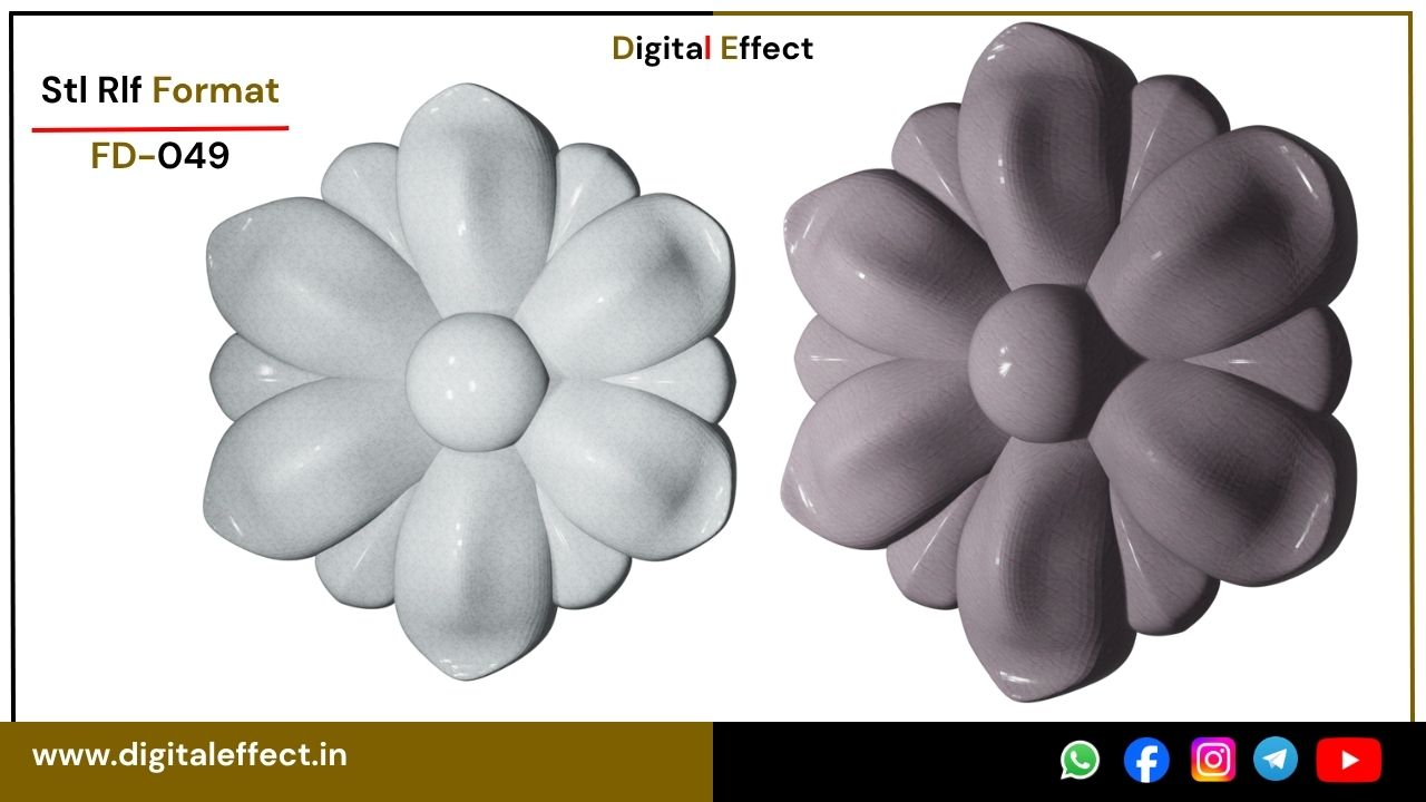 Ornate 3D floral CNC design – Digital Effect