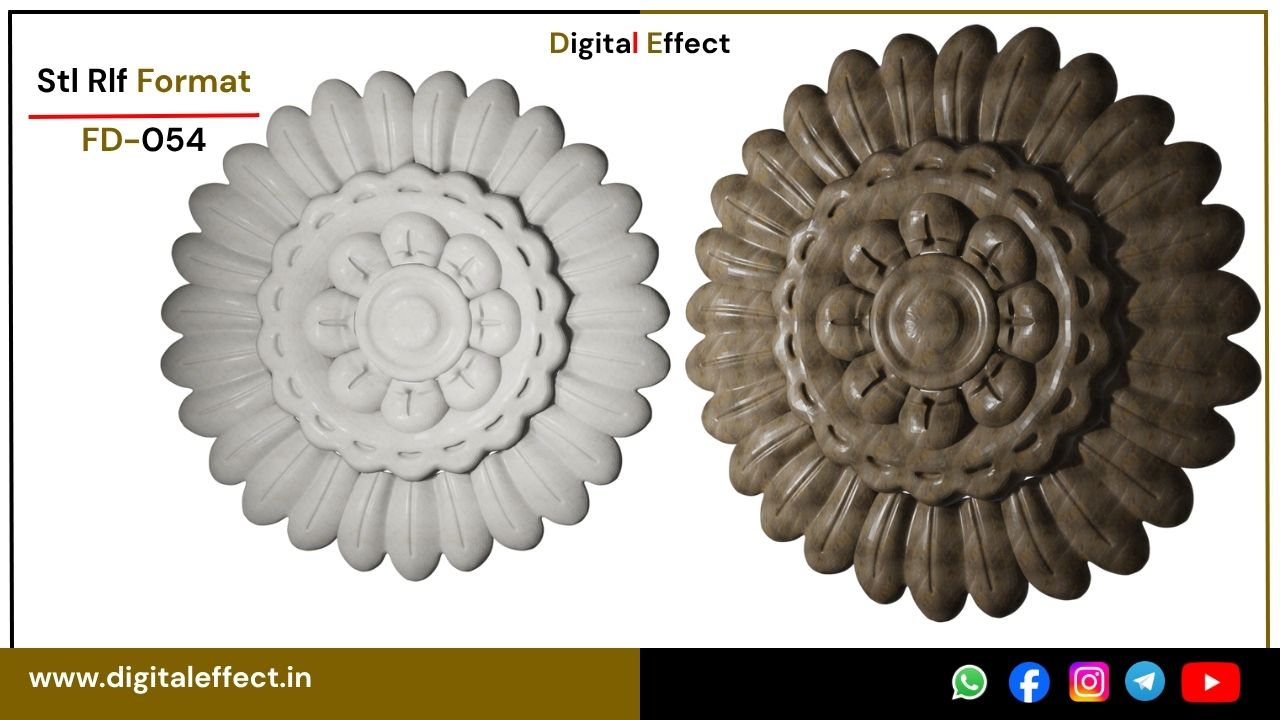 Timeless 3D floral CNC design – Digital Effect
