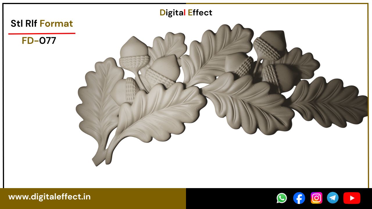 Flower CNC Relief Sculpture – Digital Effect