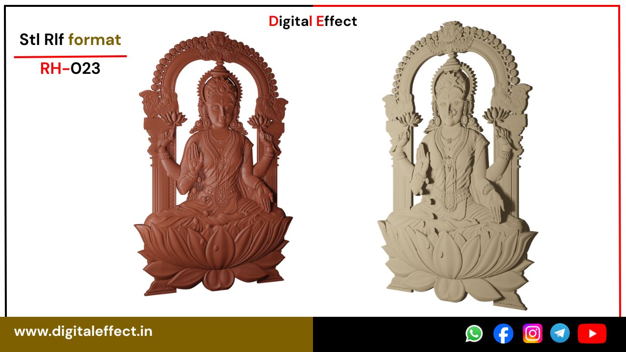 Mata Laxmi CNC Festival Relief for Home and Temple – Digital Effect