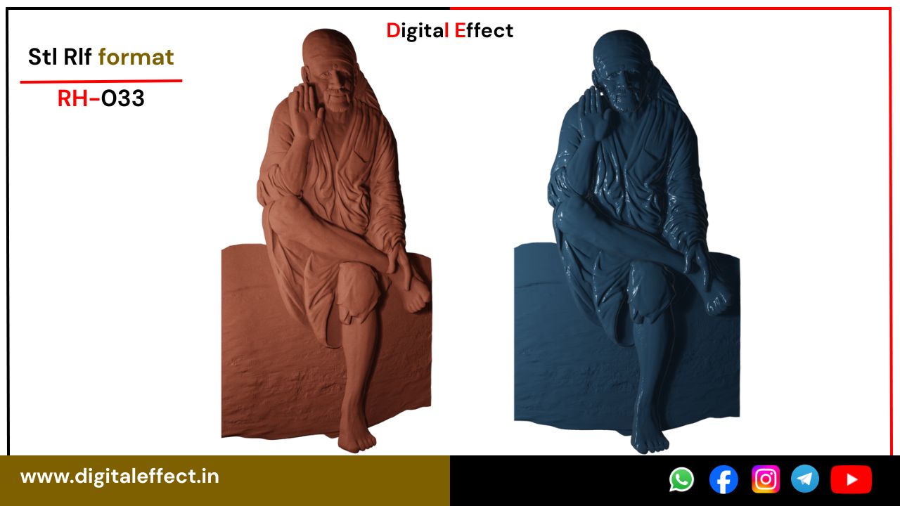 Sai Baba Spiritual CNC Relief – Digital Effect