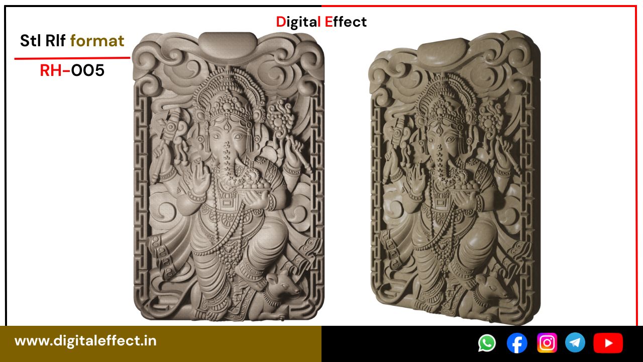 Blessing Ganesha 3D Model – Digital Effect