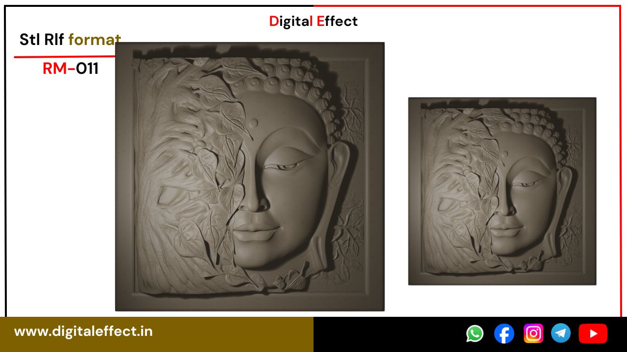 Jain Buddhist Relief Design 11 – Digital Effect