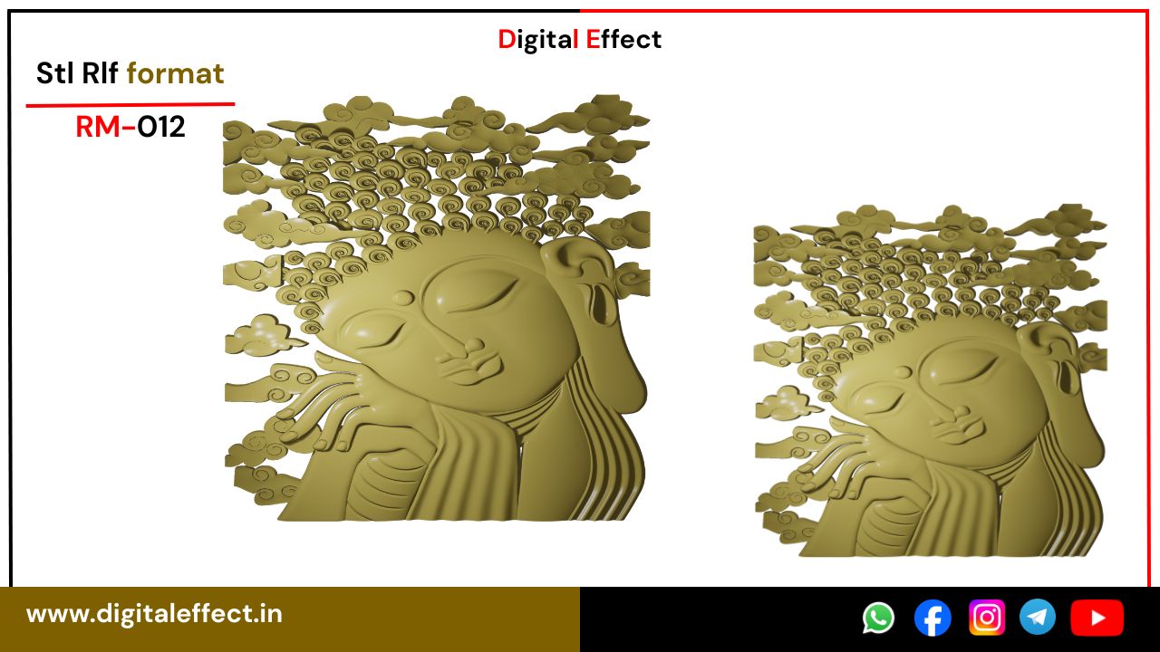 Jain Buddhist Relief Design 12 – Digital Effect