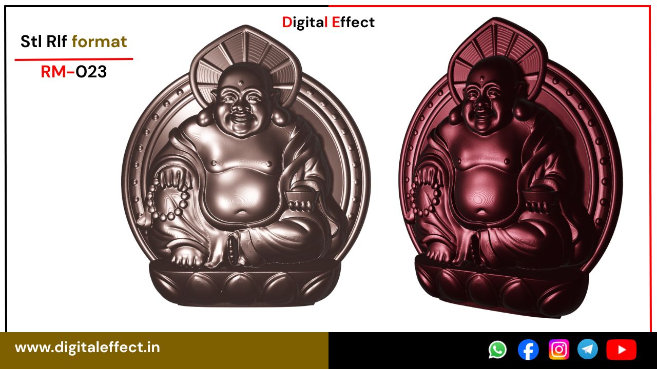 Adinatha Jain Buddha Relief Sculpture – Digital Effect
