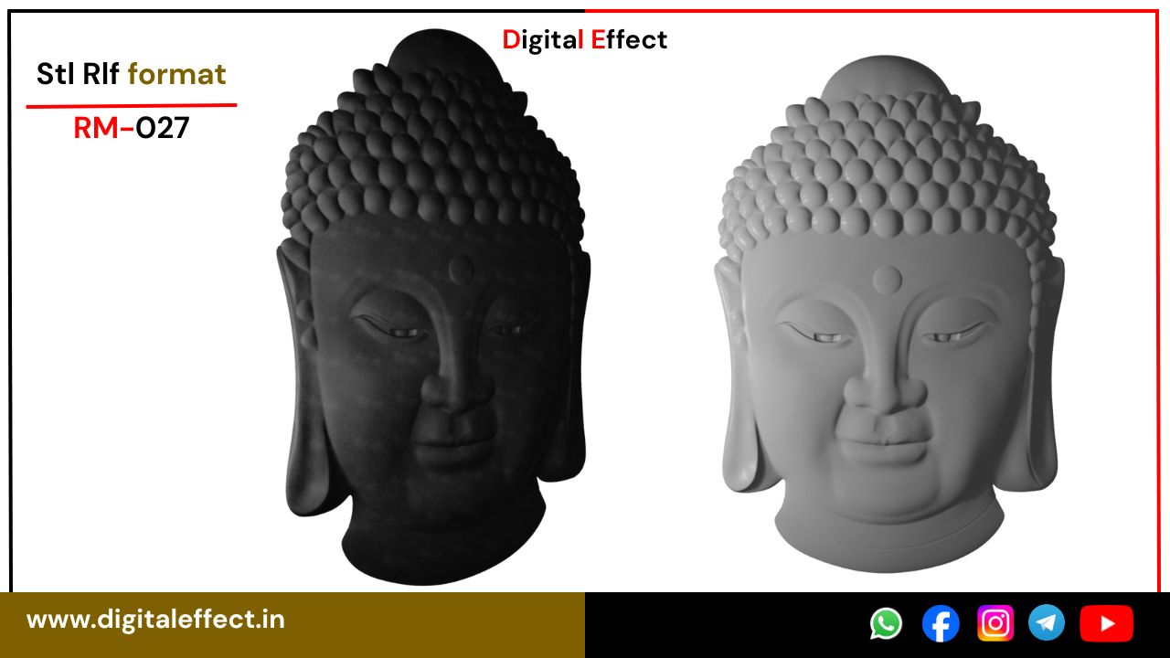 Adinatha Lord Buddha Relief Art – Digital Effect