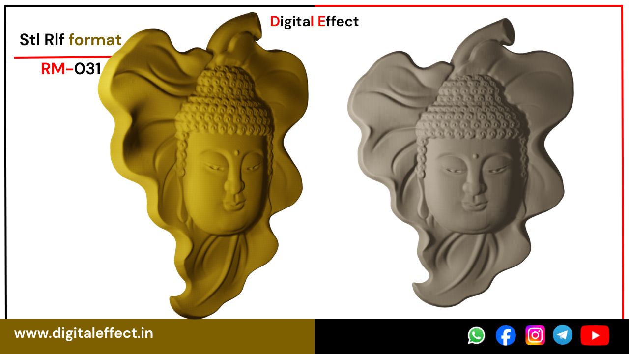 Spiritual Jain Buddha Relief Artwork – Digital Effect