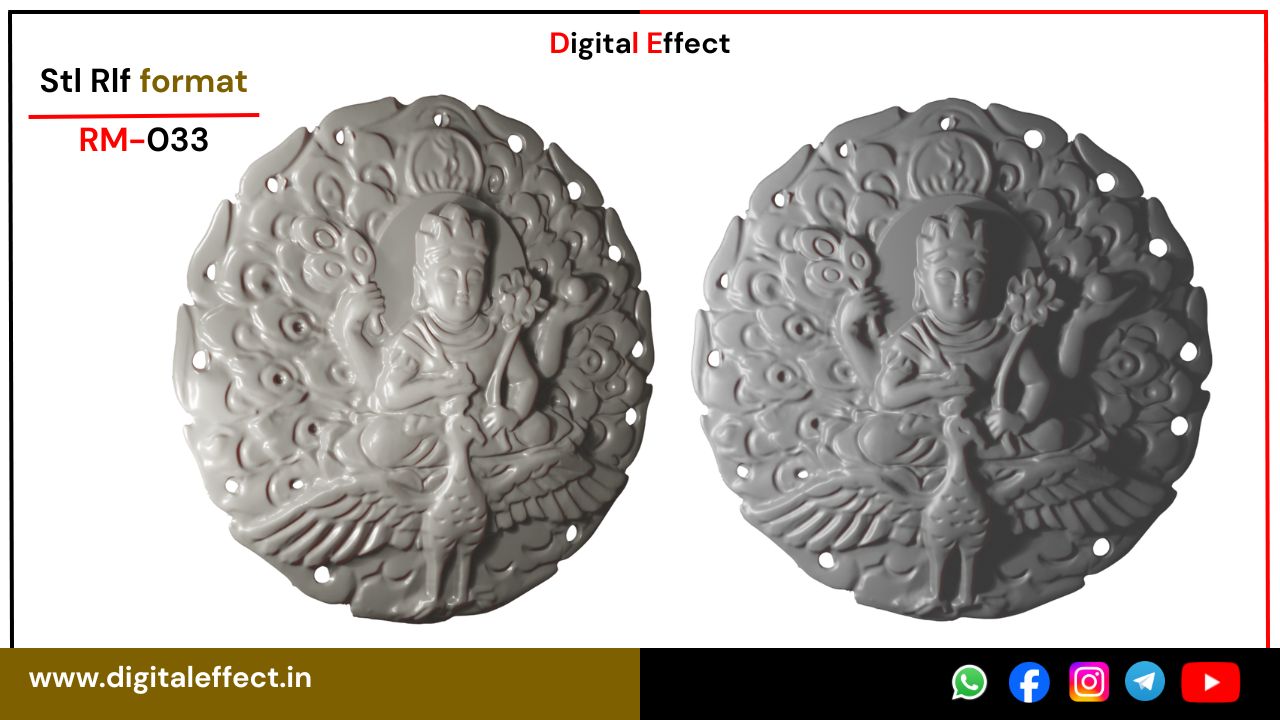 Sacred Jain Tirthankara Relief Art – Digital Effect