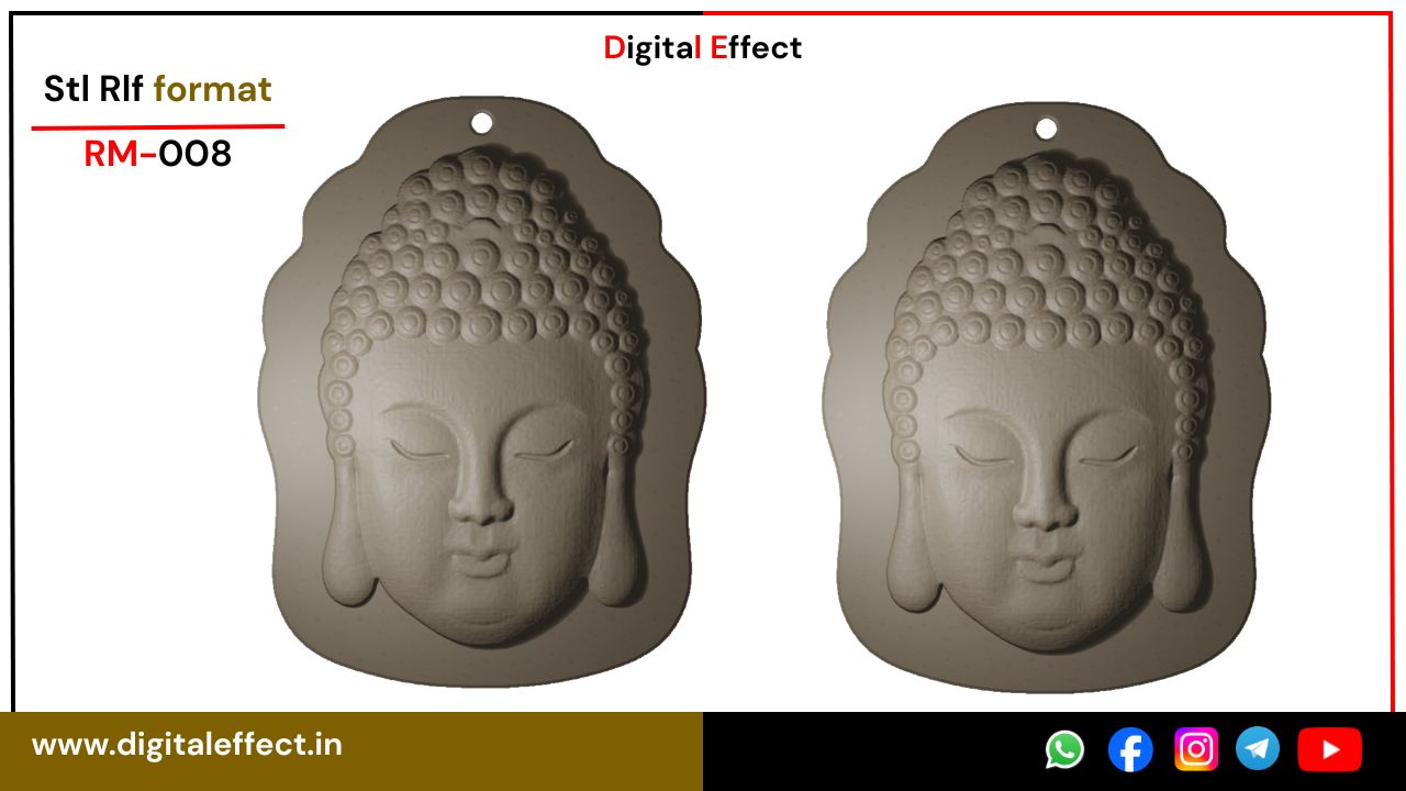 Jain Buddhist Relief Design 8 – Digital Effect