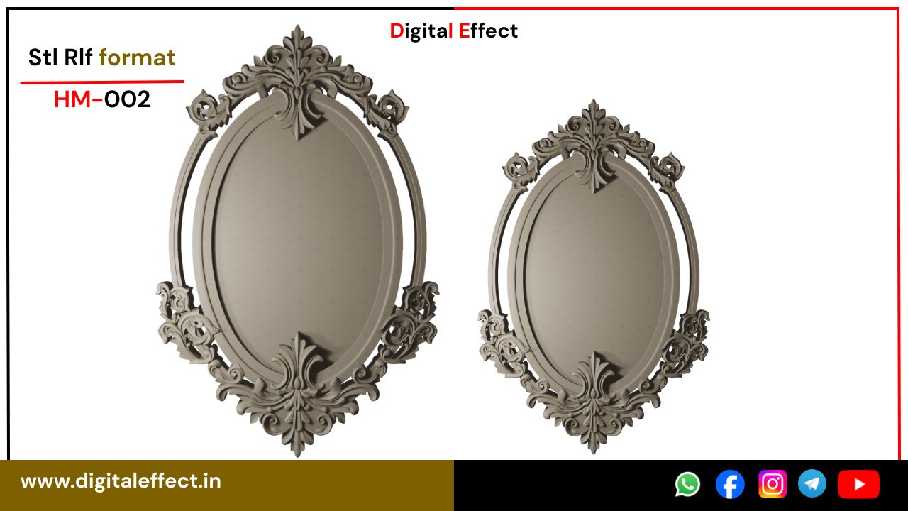 Ornamental Mirror Design for Home – Digital Effect