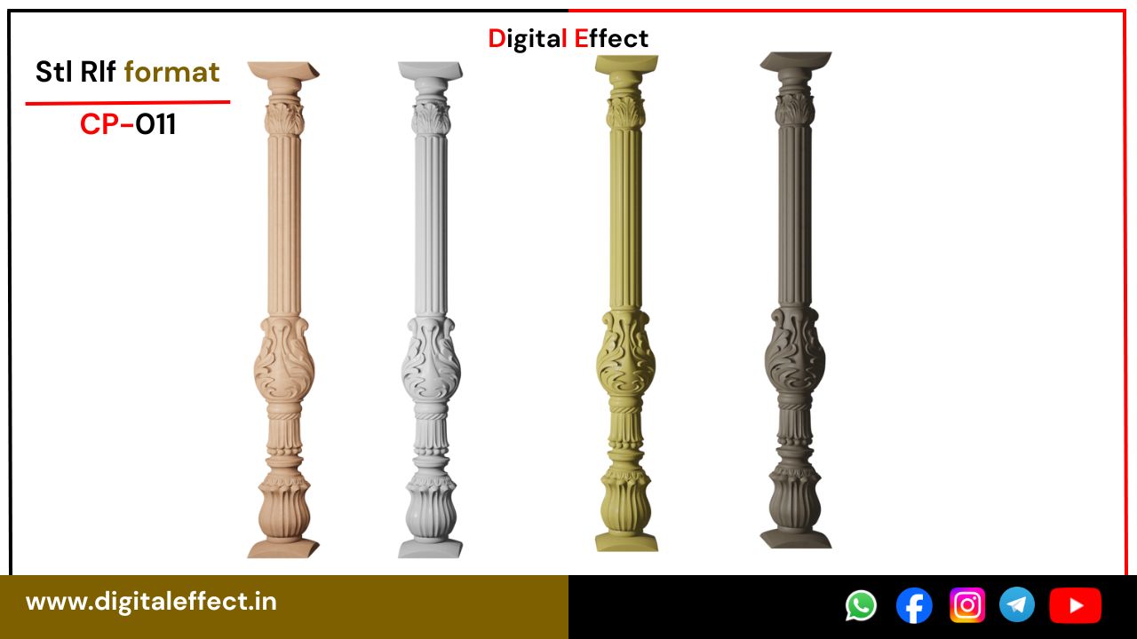 Classic Pillar and Column 3D Design for CNC – Digital Effect