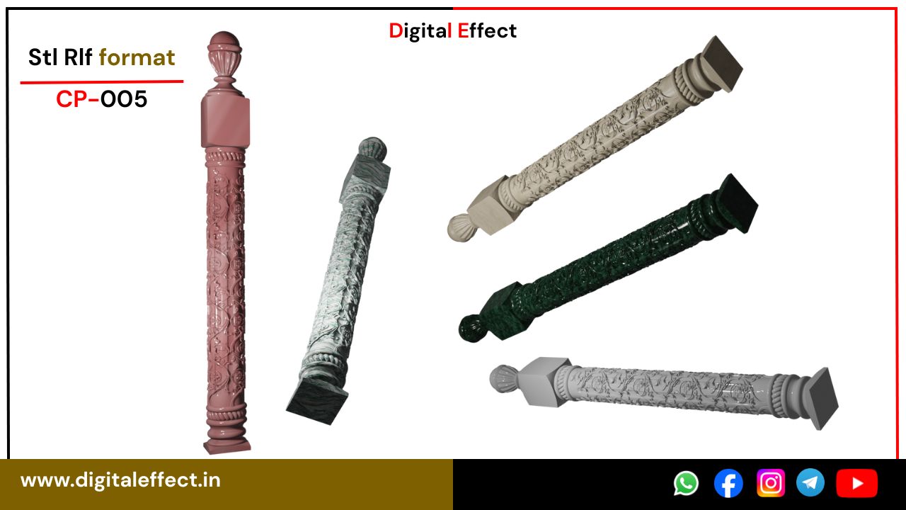 Classic CNC Pillar Column Design – Digital Effect