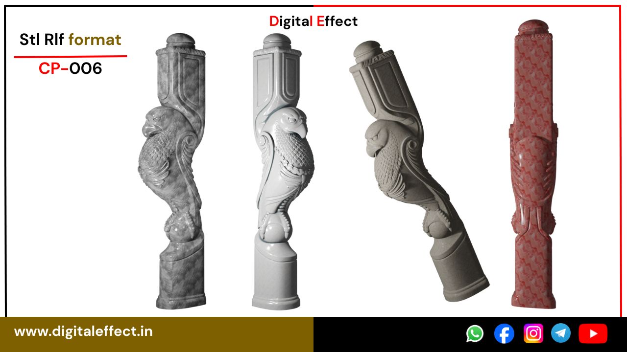 Ornamental Pillar Relief Design – Digital Effect