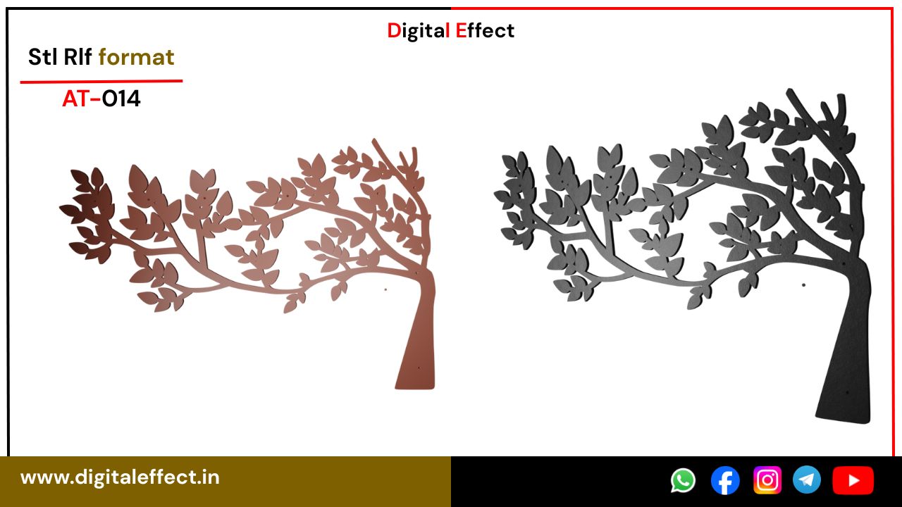 Refined 3D Tree Panel for CNC – Digital Effect