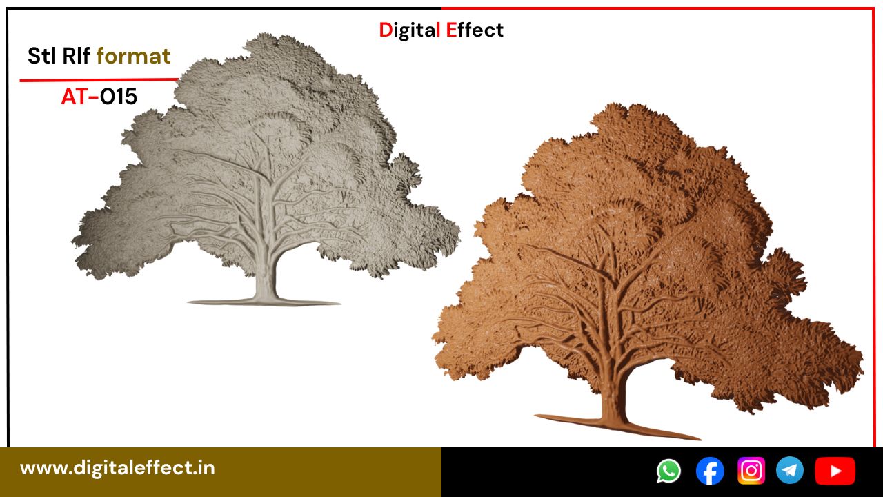 Charming 3D Tree Relief Design – Digital Effect