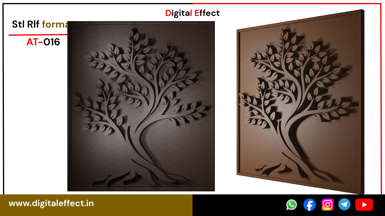 Graceful 3D Tree Carving for CNC – Digital Effect