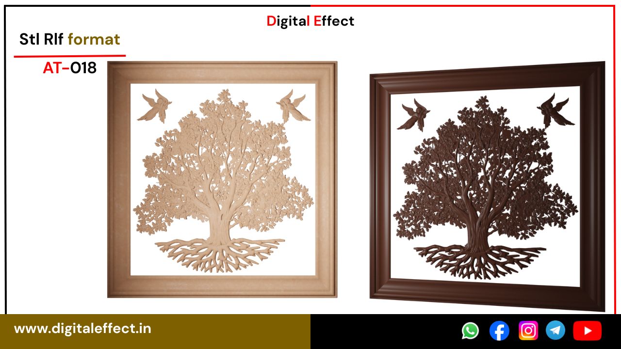 Sleek 3D Tree Panel Design – Digital Effect