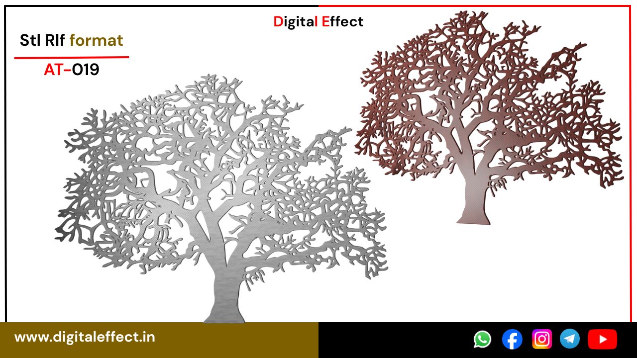 Timeless 3D Tree Relief for CNC – Digital Effect