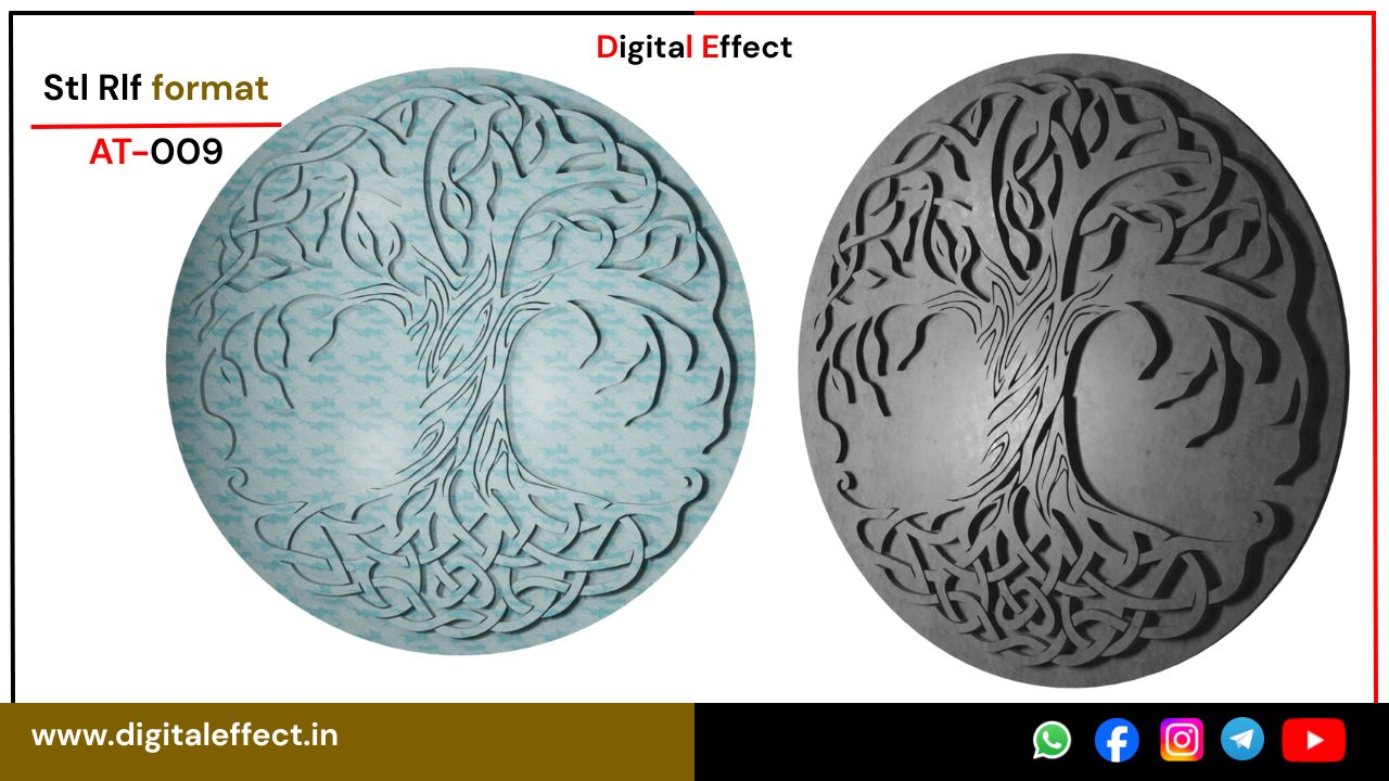 Sophisticated 3D Tree Relief for CNC – Digital Effect