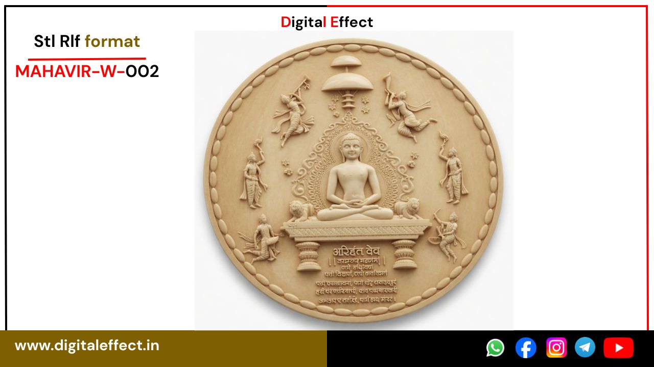 Hindu God Design STL/RLF files for CNC carving