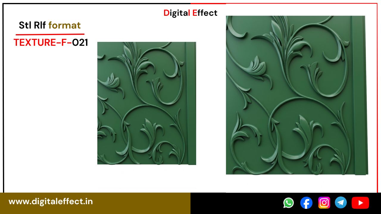 Modern Wall Panel STL/RLF design bundle for CNC - Pack 02