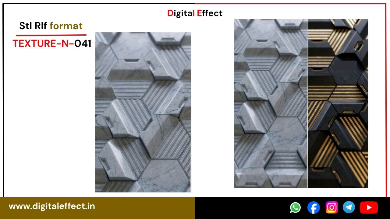 Modern Wall Panel STL/RLF design bundle for CNC - Pack 03
