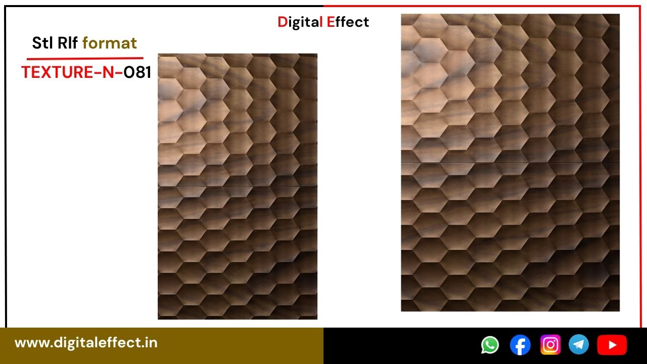 Modern Wall Panel STL/RLF design bundle for CNC - Pack 05