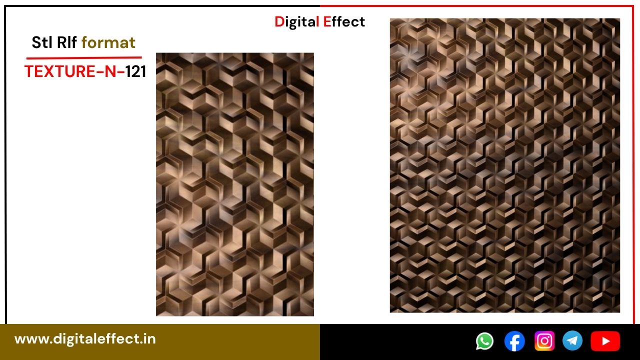 Modern Wall Panel STL/RLF design bundle for CNC - Pack 07